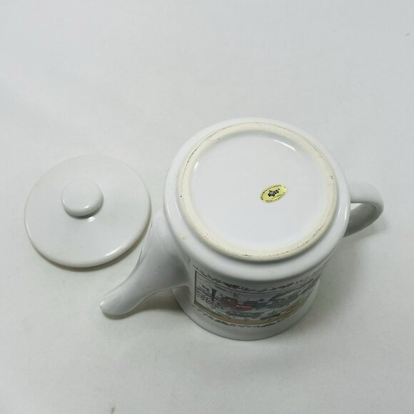 Vintage Russ Christmas Teapot Pot Jug Jar Pitcher Village Town Snow Winter 9690 - Picture 5 of 12